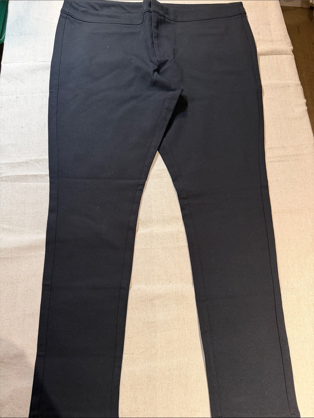 Men's Black Stretch Slim-Fit Pants